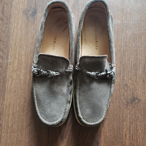 John Varvatos Star USA Suede Moccasin Shoe - Picture 2 of 9